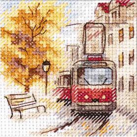 Набор для вышивания Алиса 0-217 «Осень в городе. Трамвай»