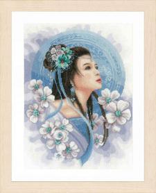 Набор для вышивания Lanarte PN-0169168 «Восточная девушка в голубом»