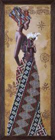 Набор для вышивания Нова Слобода НД2077 «Африканка с лилией»