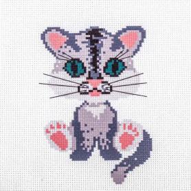 Набор для вышивания Hobby&Pro Kids 261 «Серый котик»